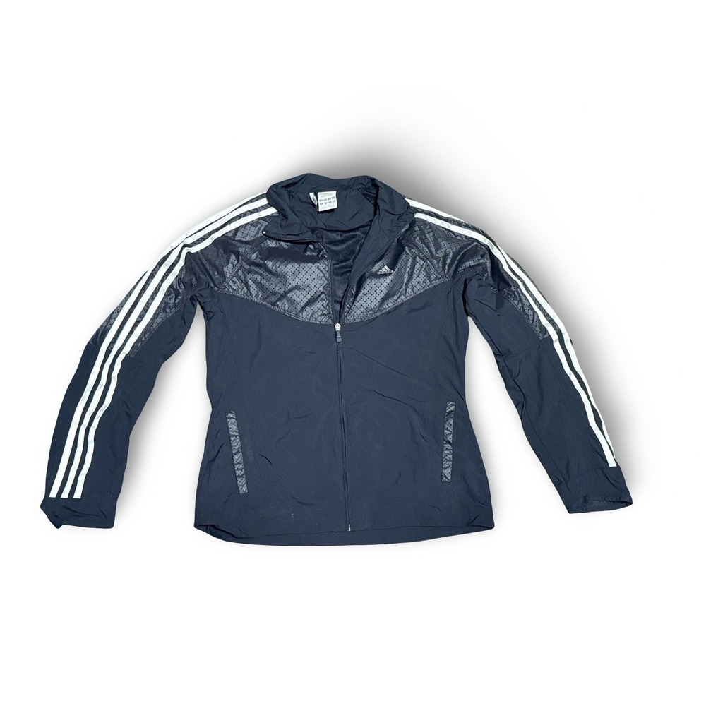 adidas VTG Women's S Black Tracksuit Athletic 3-Stripe Zip-Up Jacket & Jogger - Picture 8 of 10